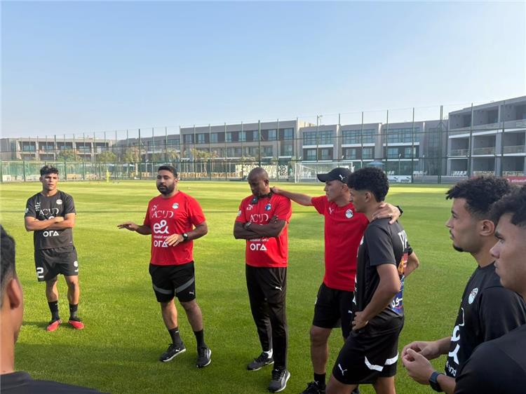 تدريب فريق الشباب المصري