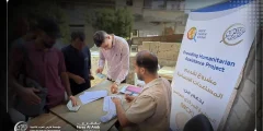 “فارس العرب” توزع 2,880 طردًا غذائيًا في المحافظة الوسطى