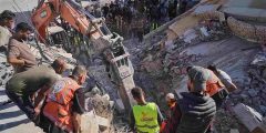 تضرر جراء قصف سابق.. انهيار مبنى سكني في غزة يقتل 19 فلسطينيًا